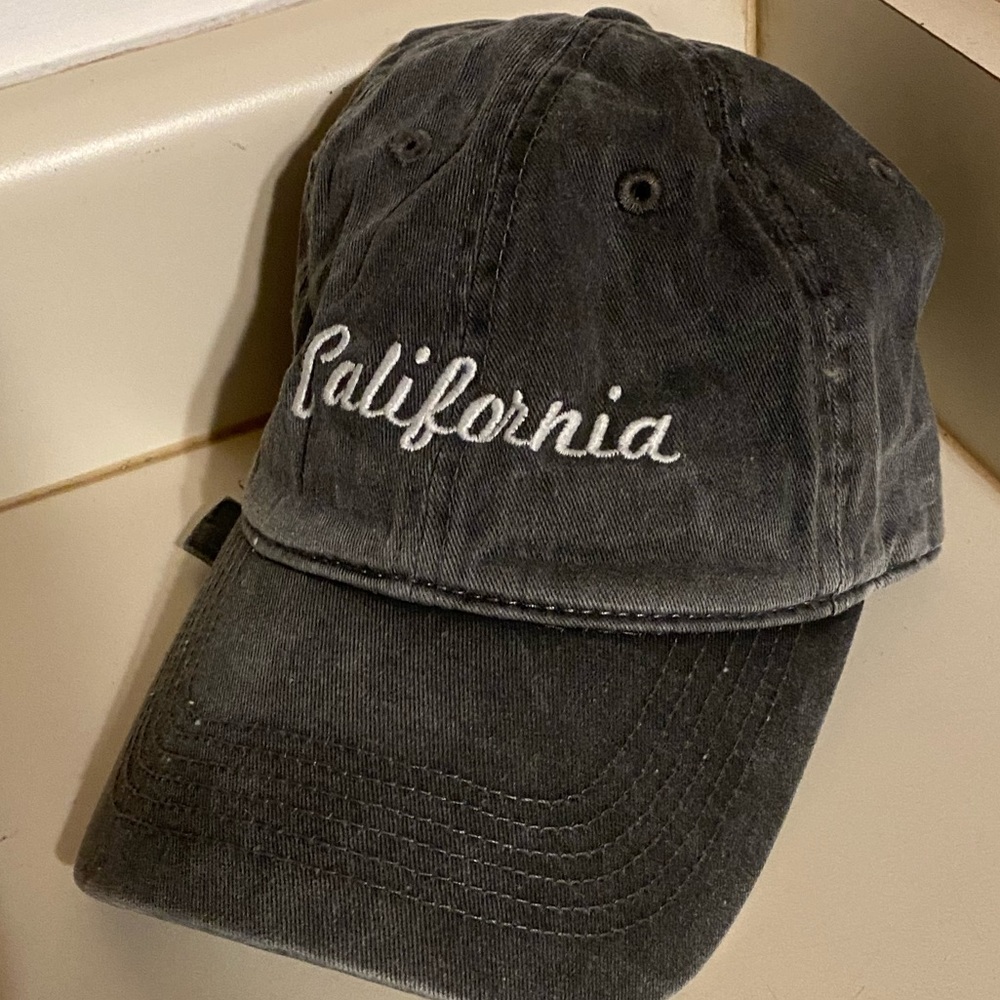 Brandy Grey Hat w/ California embroidered